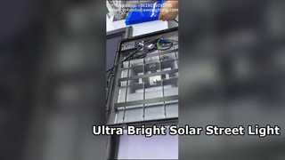 ไฟถนนพลังงานแสงอาทิตย์ 60W All In One พร้อมแผงโซลาร์เซลล์ 115W ที่ใช้ในถนน
