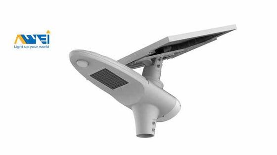 กันน้ํา IP65 อัตโนมัติควบคุมความเข้มข้น ประสานแสงอาทิตย์ LED Street Light 40-120W ทํางาน 7 วันฝน