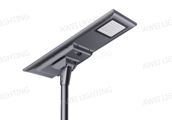 50W โซลาร์ LED Street Light กันน้ํา IP66 230LM / W ด้วยแผ่นแสงอาทิตย์ประสิทธิภาพสูงที่ใช้ในถนน